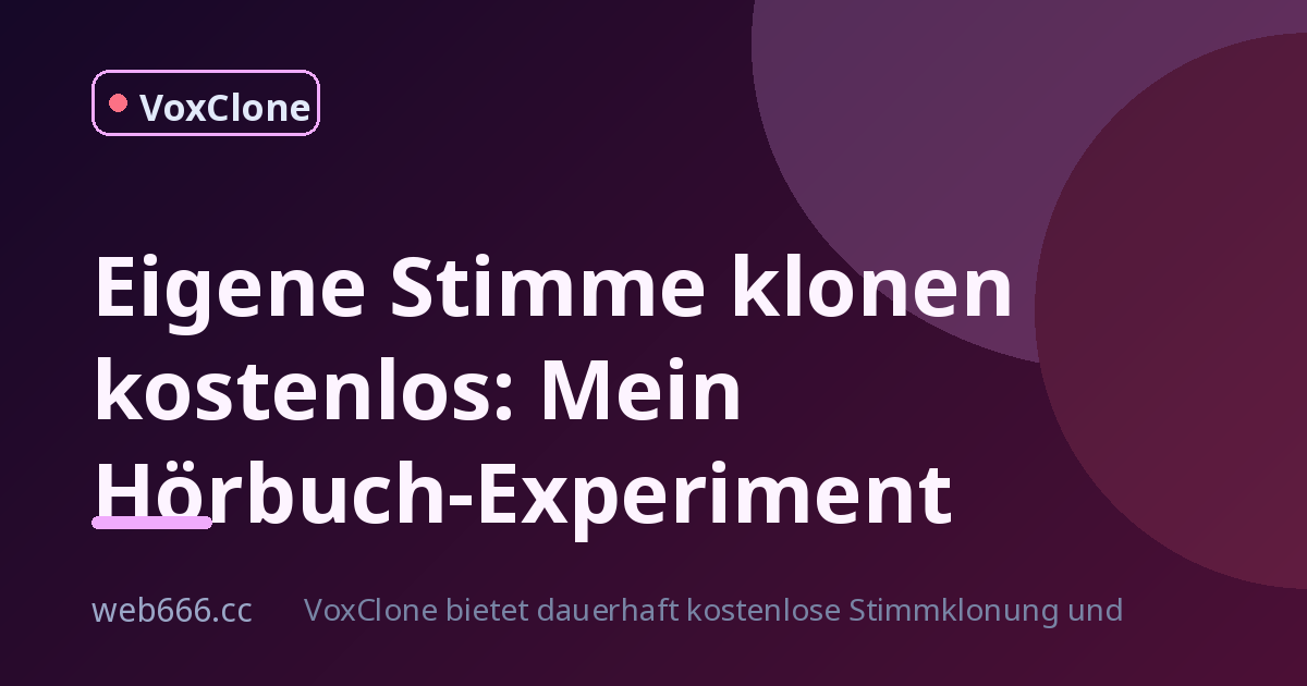 Eigene Stimme klonen kostenlos: Mein Weg zum Hörbuch-Blogger